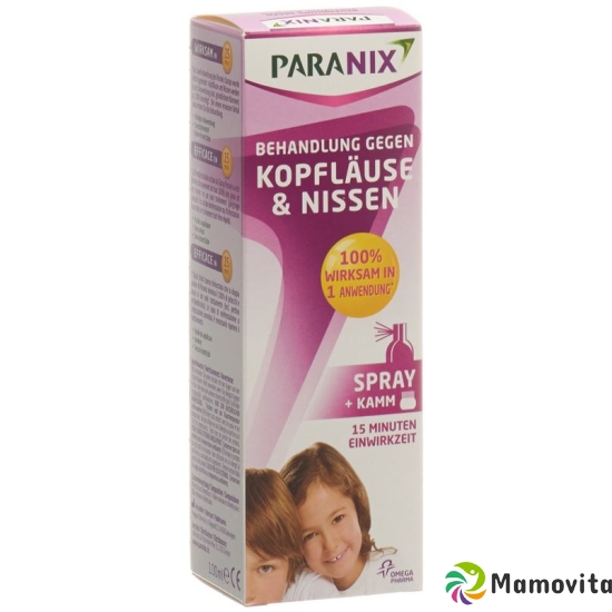 Paranix Anti Kopfläuse und Nissen Spray Kamm 100ml buy online