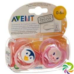 Avent Philips Nuggi Truman 0-6 Mt Sil 2 Stück