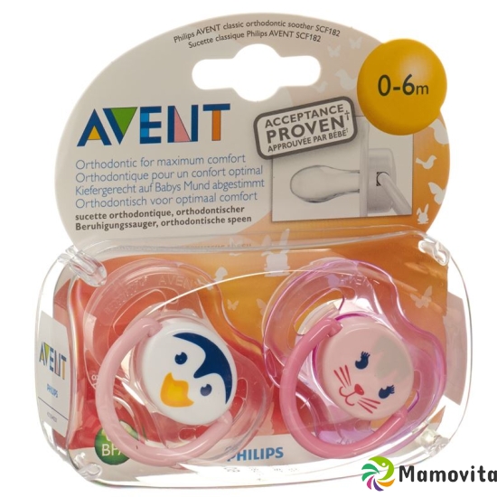 Avent Philips Nuggi Truman 0-6 Mt Sil 2 Stück buy online