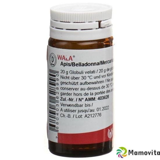 Wala Apis/belladonna/mercurius Globuli 20g buy online