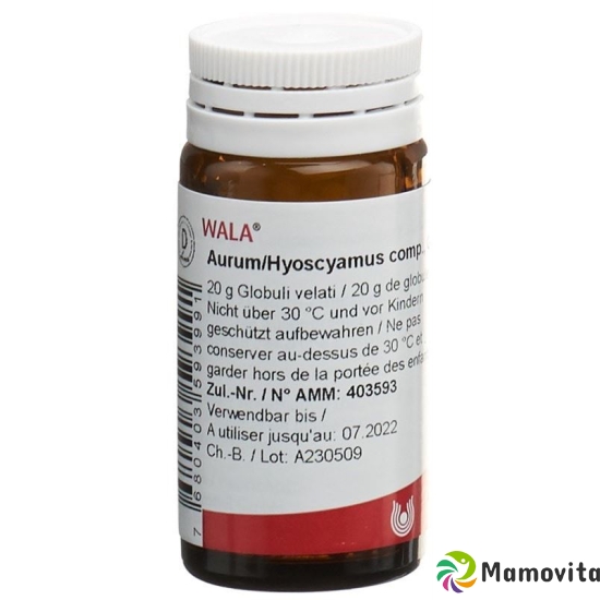 Wala Aurum/hyoscyamus Comp Globuli 20g buy online