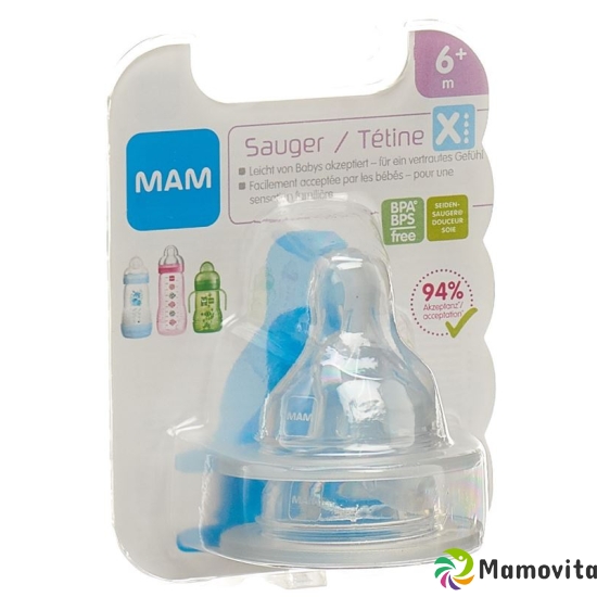 MAM Ersatzsauger Flasche Grösse X 6+ Monate 2 Stück buy online