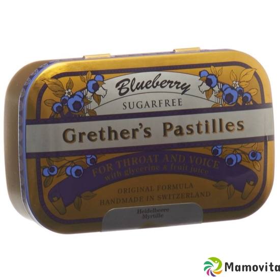 Grether’s Pastilles Blueberry Zuckerfrei Dose 110g buy online