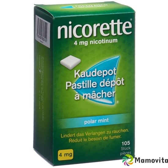 Nicorette Polar Mint Kaudepots 4mg 105 Stück buy online