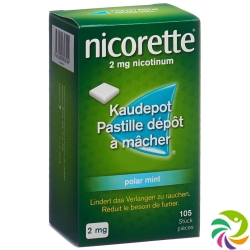 Nicorette Polar Mint Kaudepots 2mg 105 Stück