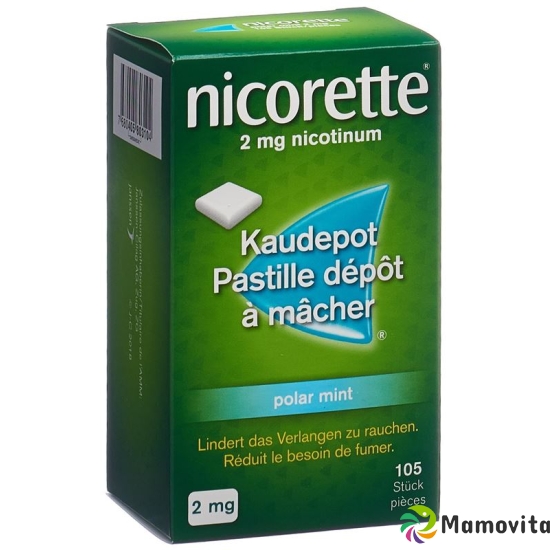 Nicorette Polar Mint Kaudepots 2mg 105 Stück buy online