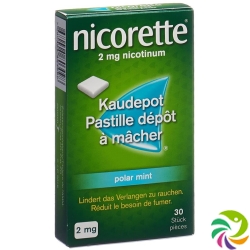 Nicorette Polar Mint Kaudepots 2mg 30 Stück