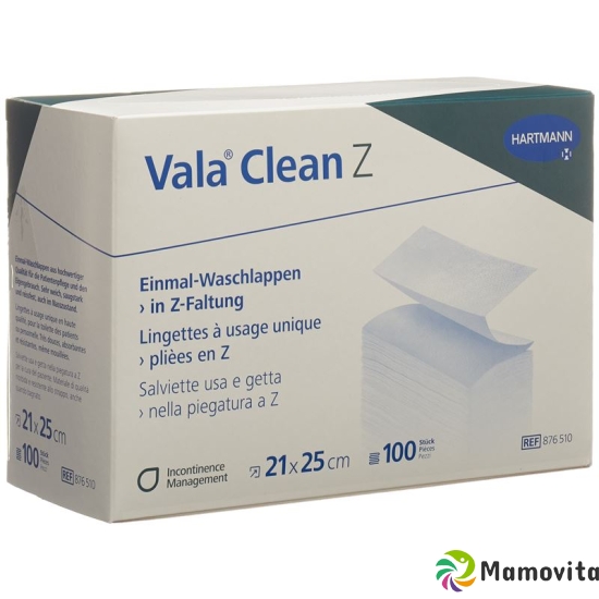 Valaclean Z Einmal Waschlappen 21x25cm 100 Stück buy online