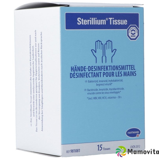 Sterillium Tissue hand disinfectant 15 pieces buy online