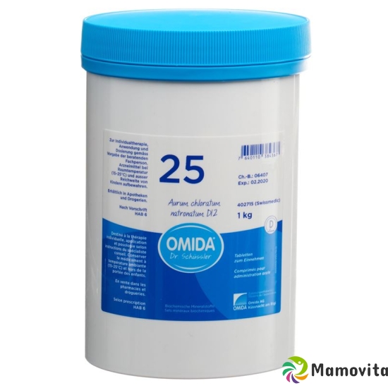 Omida Schüssler No25 Aur Chlo Nat Tabletten D 12 1000 buy online