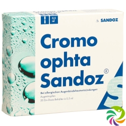 Cromo Ophta Sandoz 20mg/ml 20 Monodosen 0.5ml