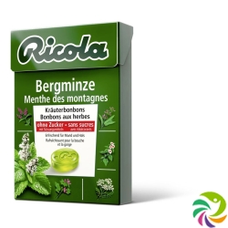 Ricola Bergminze Kräuterbonbons ohne Zucker Box 50g