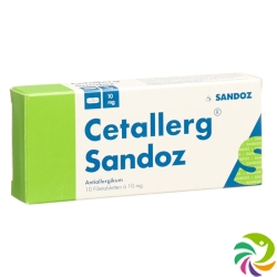 Cetallerg Sandoz Filmtabletten 10mg 10 Stück