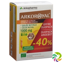 Arkoroyal Gelee Royale 1000mg Duo 2x 20 Stück