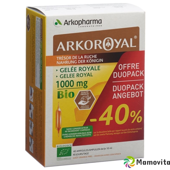 Arkoroyal Gelee Royale 1000mg Duo 2x 20 Stück buy online