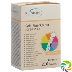 Klinion Soft Fine Einmallanzette 30g Steril 210 Stück