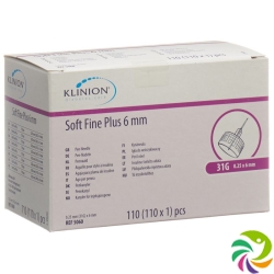 Klinion Soft Fine Pl Pen-Nadel 6mm 31g 110 Stück