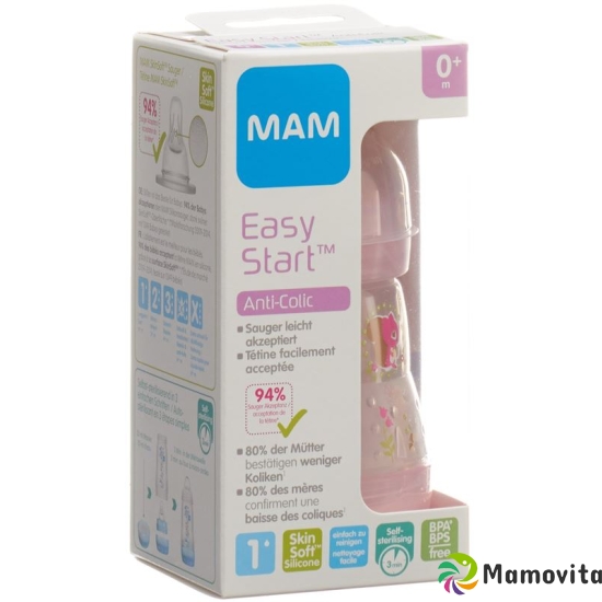 MAM Anti-Colic Schoppenflasche 160ml Girl buy online