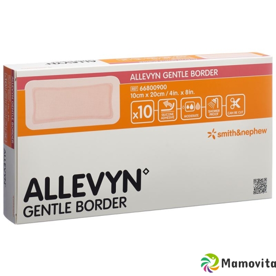 Allevyn Gentle Border Wundverba 10x20cm 10 Stück buy online