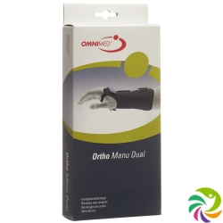 Omnimed Ortho Manu Dual Handgelenkbandage 22cm Grösse S Schwarz