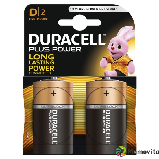 Duracell Plus Power Batterie MN1300 D 1.5V 2 Stück buy online