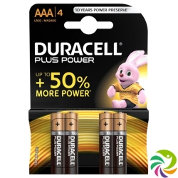 Duracell Plus Power MN2400 AAA 1.5V 4 Stück