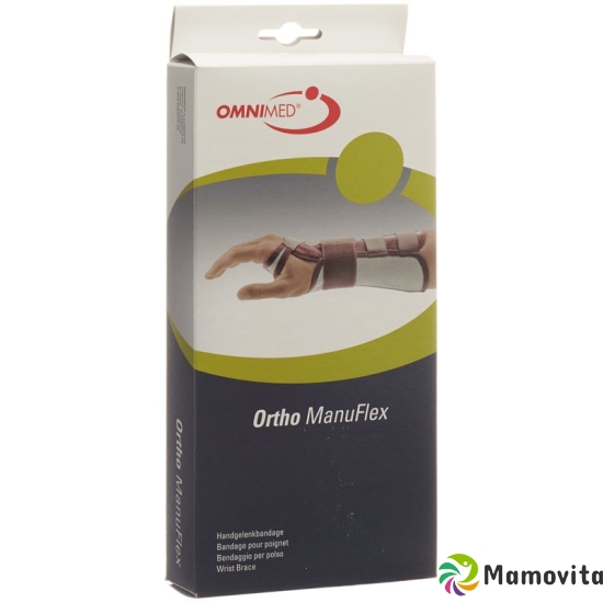 Omnimed Ortho ManuFlex Handgelenkbandage 22cm Rechts Grösse XS Grau-Bordeaux buy online