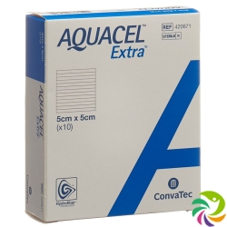 Aquacel Extra Hydrofiber Verb 5x5cm (n) 10 Stück