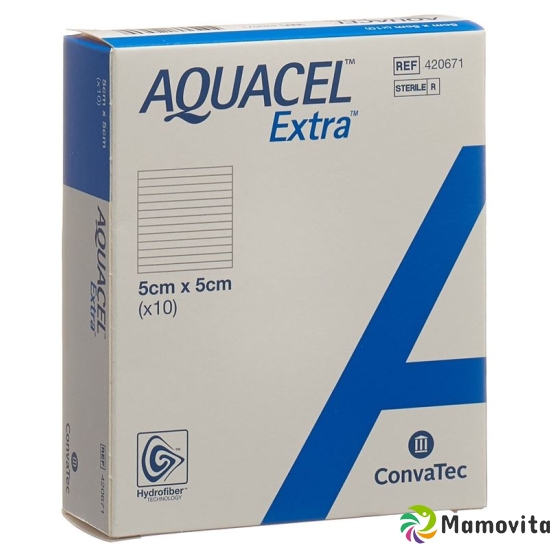 Aquacel Extra Hydrofiber Verb 5x5cm (n) 10 Stück buy online