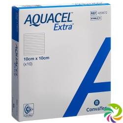 Aquacel Extra Hydrofiber Verb 10x10cm (n) 10 Stück