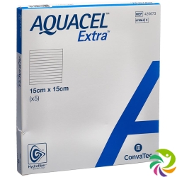 Aquacel Extra Hydrofiber Verb 15x15cm (n) 5 Stück