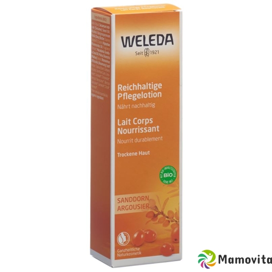 Weleda Sanddorn Reichhaltige Pflegelotion 200ml buy online