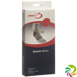 Omnimed Dynamic Malleo Knöchelbandage XS Grau/bor