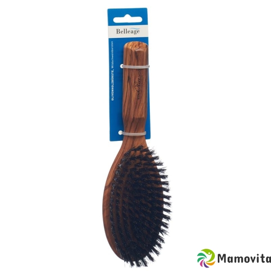 Belleage Olive Wood Brush Oval buy online