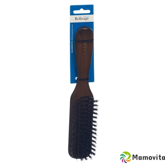 Belleage Wooden Brush Dark Narrow Long buy online