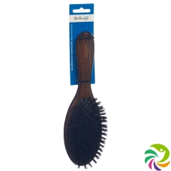 Belleage Wooden Brush Rubber Head Dark Oval