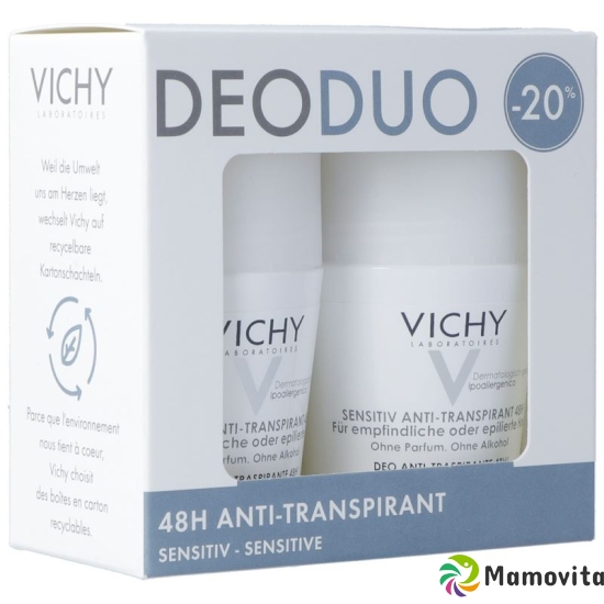 Vichy DeoDuo Empfindliche Haut Roll-On 2x 50ml buy online