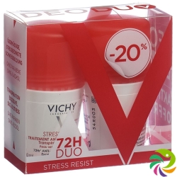 Vichy DeoDuo Stress Resist Anti-Transpirant 72H Roll-On 2x 50ml