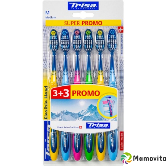 Trisa Flexible Head Jubilaeumspromo Pack Med 6 Stück buy online