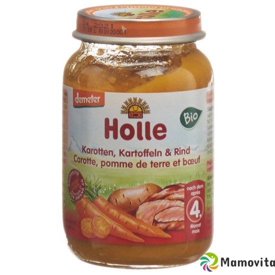 Holle Carrots, Potatoes & Beef from the 4th month Organic 190g buy online