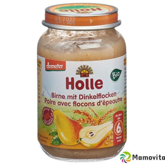 Holle Pear with Spelt Flakes from the 6th month Bio 190g buy online