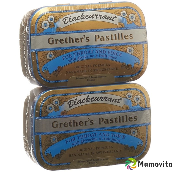 Grether’s Pastilles Blackcurrant Duopack 2x 110g buy online