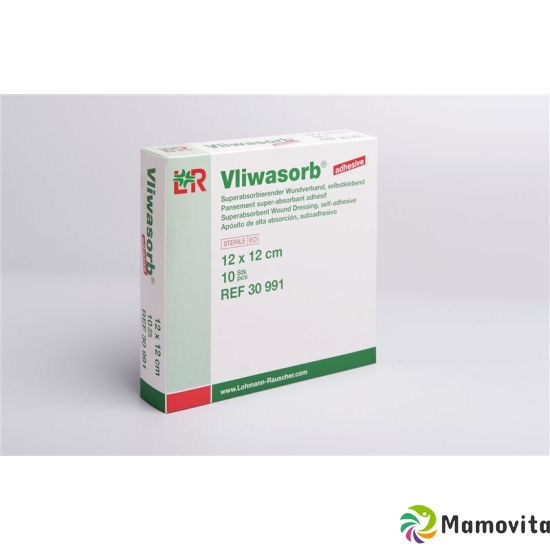 Vliwasorb Wundverband 12x12cm Klebend Steril 10 Stück buy online