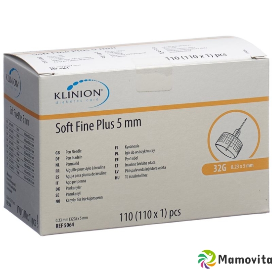 Klinion Soft Fine Pl Pen-Nadel 5mm 32g 110 Stück buy online