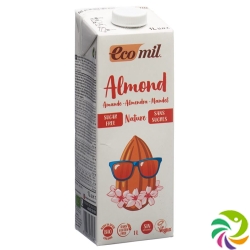 Ecomil Mandelmilch Drink ohne Zucker Bio 1L