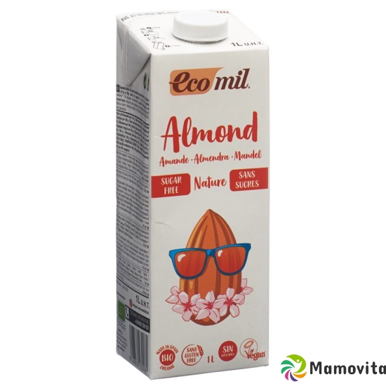 Ecomil Mandelmilch Drink ohne Zucker Bio 1L buy online