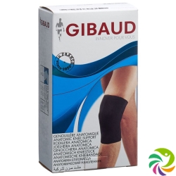 Gibaud Kniebandage Anatomisch S 31-37.5cm Schwarz