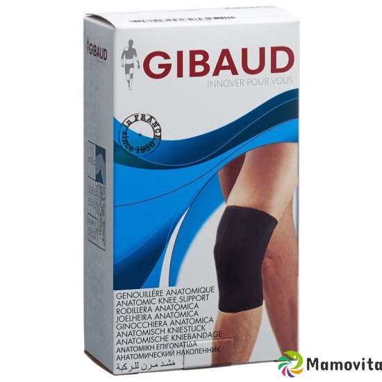 Gibaud Kniebandage Anatomisch S 31-37.5cm Schwarz buy online