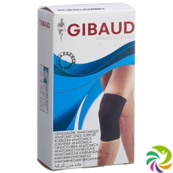 Gibaud Kniebandage Anatomisch M 38-44.5cm Schwarz