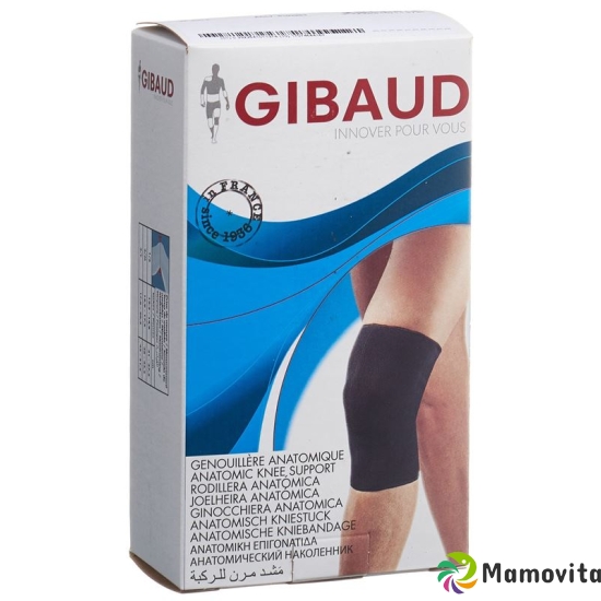 Gibaud Kniebandage Anatomisch M 38-44.5cm Schwarz buy online